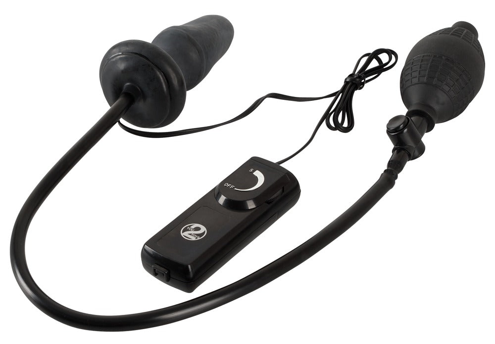 Fanny Hill's Butt Plug Black - Plug Anal Inflable con Vibración You2Toys