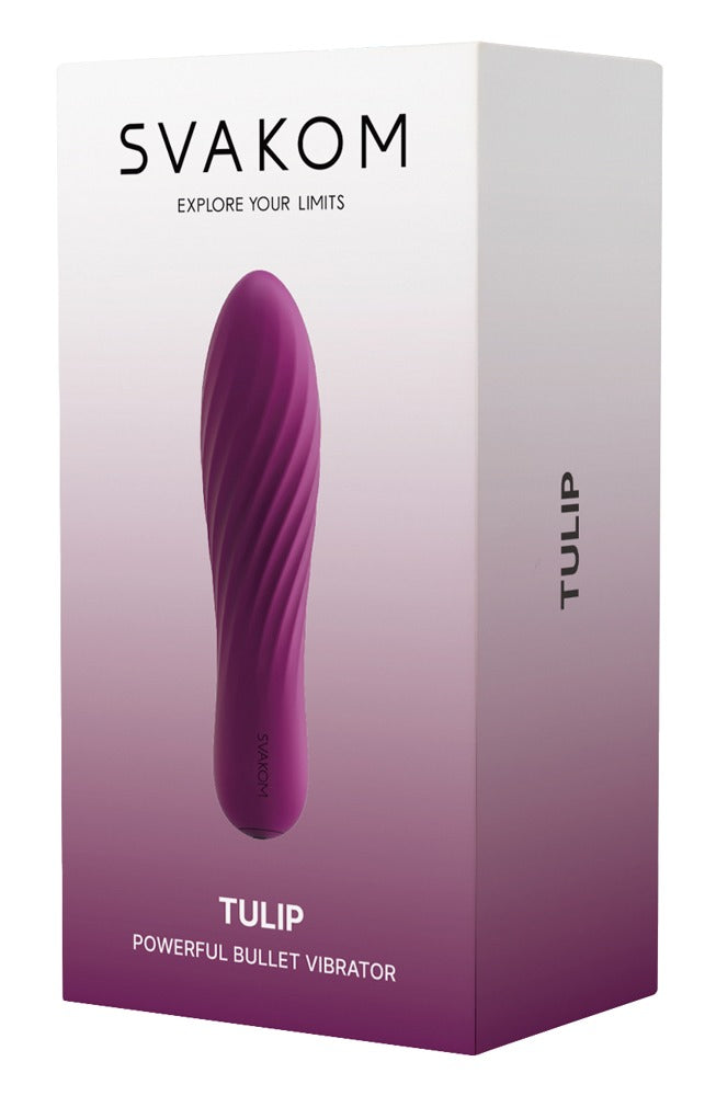 Tulip Violet - Minivirador Compacto de Silicona SVAKOM