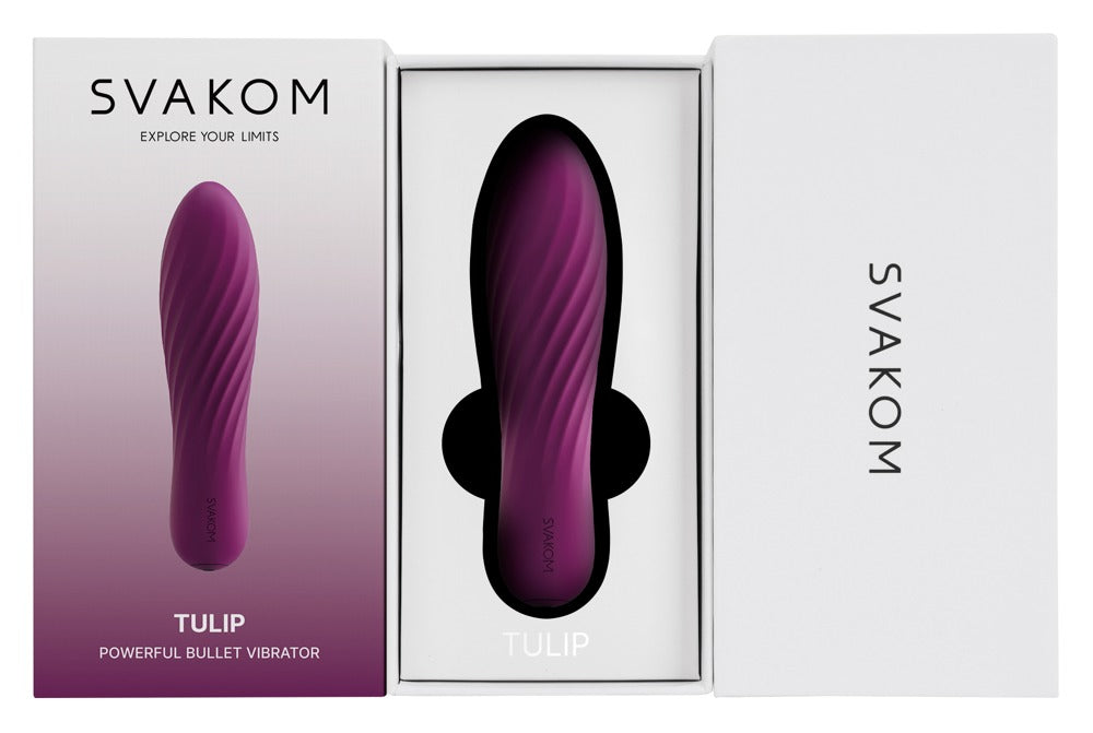 Tulip Violet - Minivirador Compacto de Silicona SVAKOM