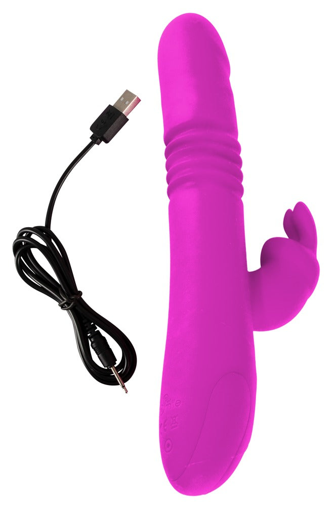 Sweet Smile Thrusting Pearl Rabbit Vibrador Clítoris con Rotación