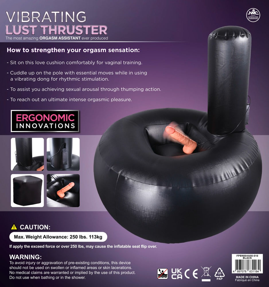 Vibrating Lust Thruster NMC - Isla Inflable con Vibrador Integrado