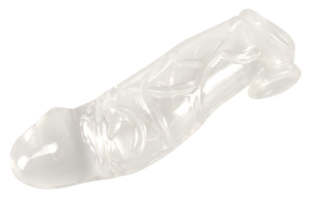 Crystal Clear Penis Sleeve - Funda con Anillo Testicular
