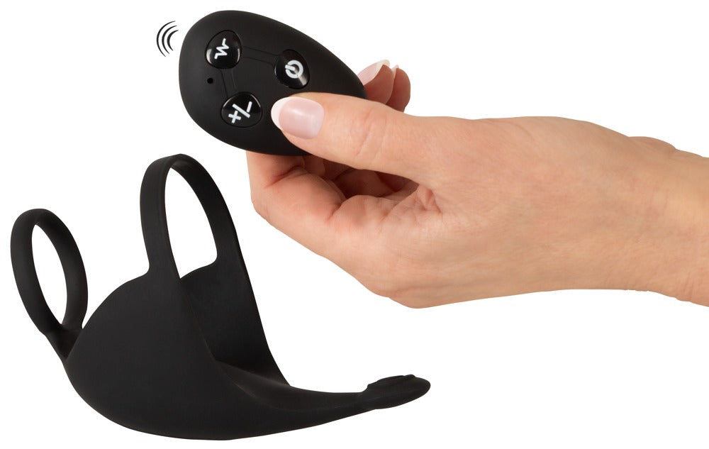 Anillo para el pene Rebel con masajeador de testículos RC