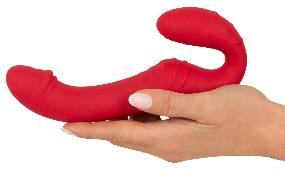 RC Strapless Strap-On 3 - Arnés Vibrador Inalámbrico con Control Remoto