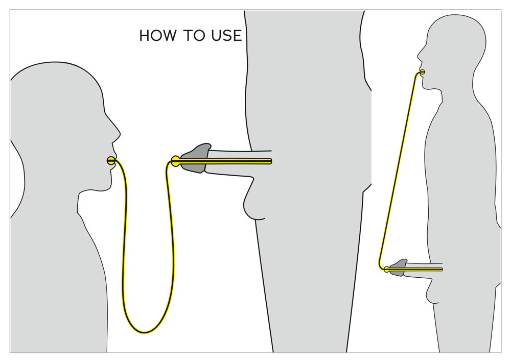 PenisPlug Piss To Mouth - Dilatador Hueco con Tubo 88cm