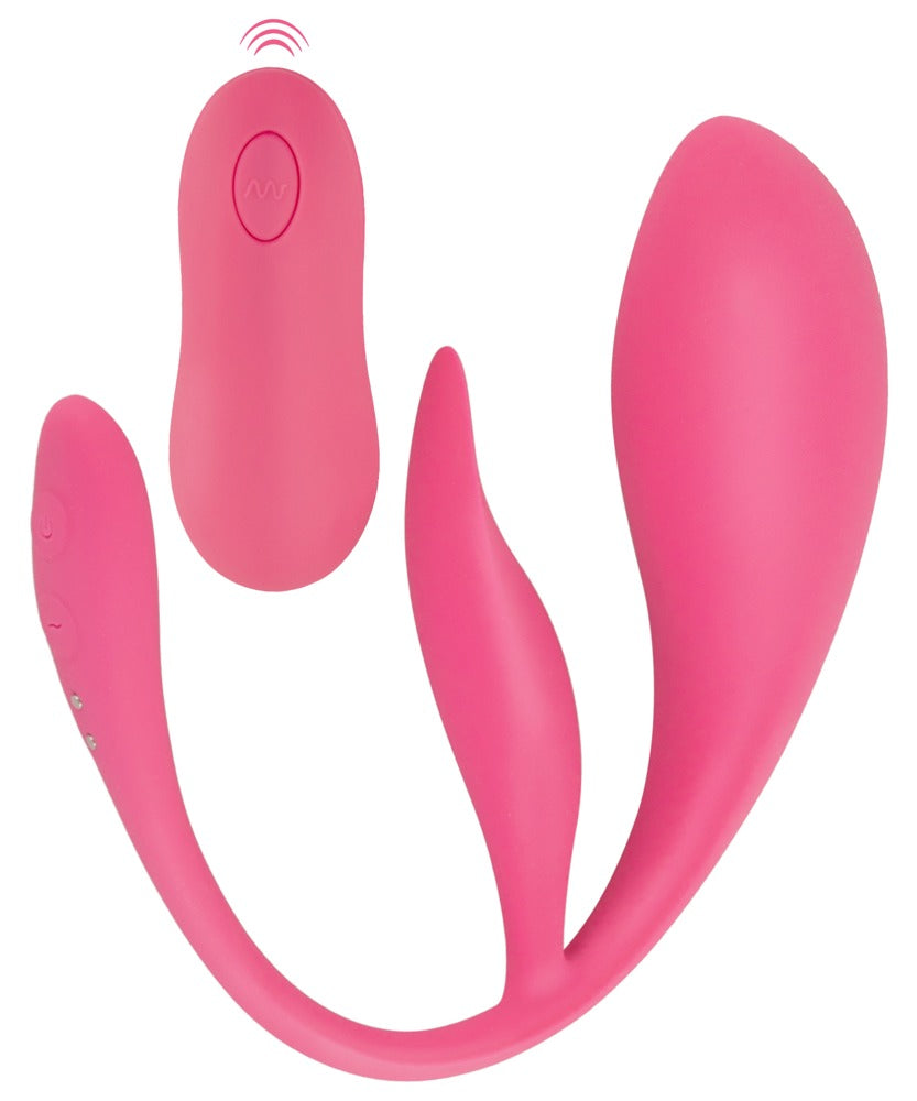 Sweet Smile RC Double Pleasure - Huevo Vibrador Dual con Mando a Distancia