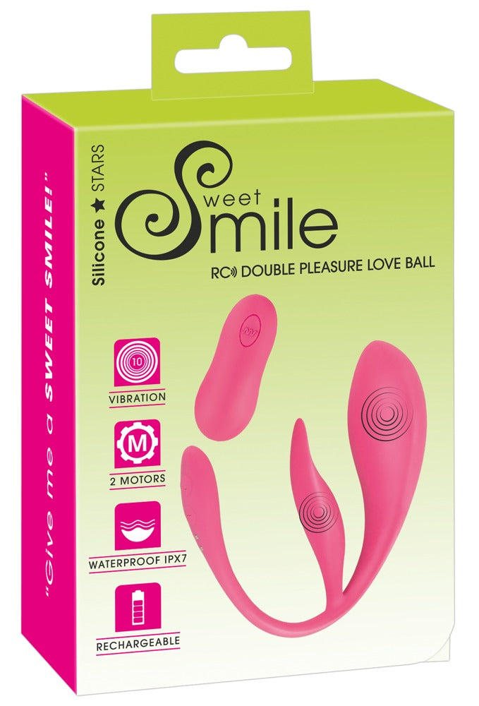 Sweet Smile RC Double Pleasure - Huevo Vibrador Dual con Mando a Distancia