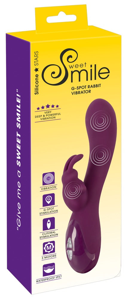 Sweet Smile G-Spot Rabbit Vibrador - 15 Modos de Vibración