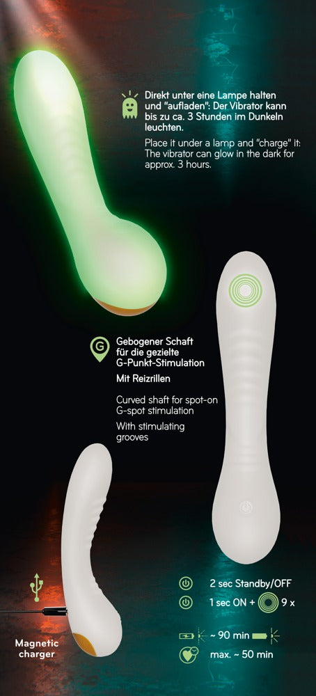 GITD G-Spot Vibrator You2Toys - Vibrador Punto G Fluorescente