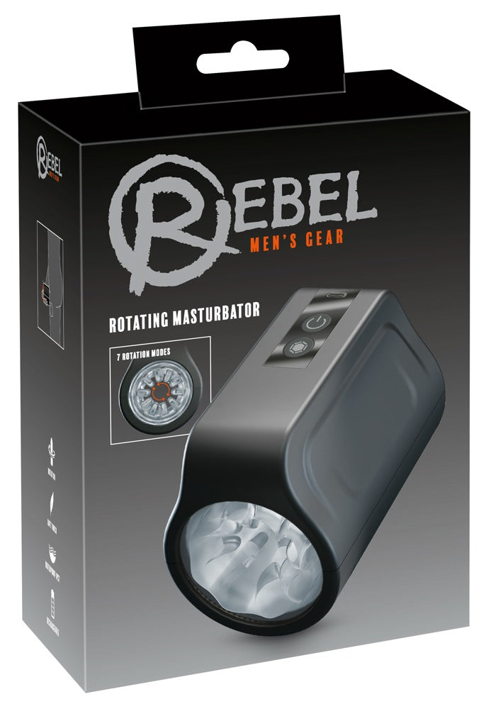 Rebel Masturbador Giratorio con 7 Modos de Rotación