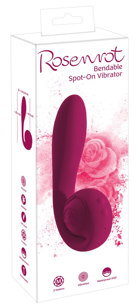 Rose Bendable Vibrator - Vibrador Flexible con Estimulación Dual