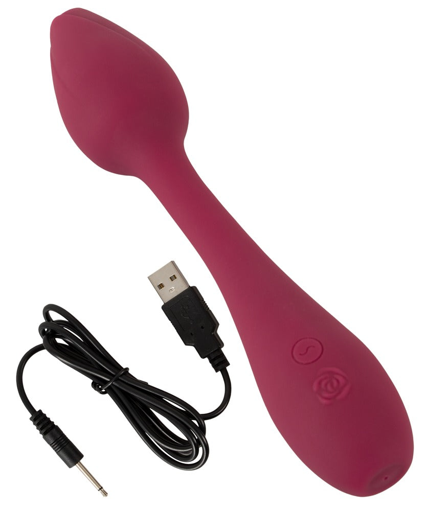 Rose G-Spot Vibrator Rosenrot - Vibrador Punto G Plegable