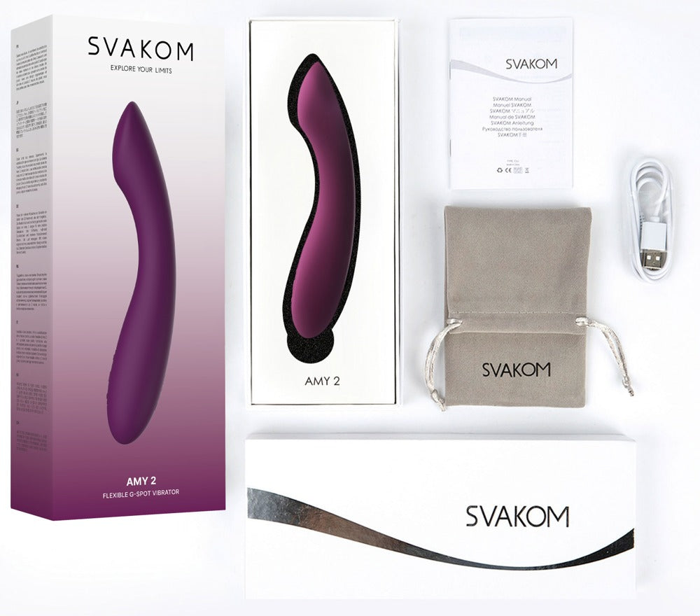 Vibrador Amy 2 de SVAKOM - Estimulación Ergonómica Zona G