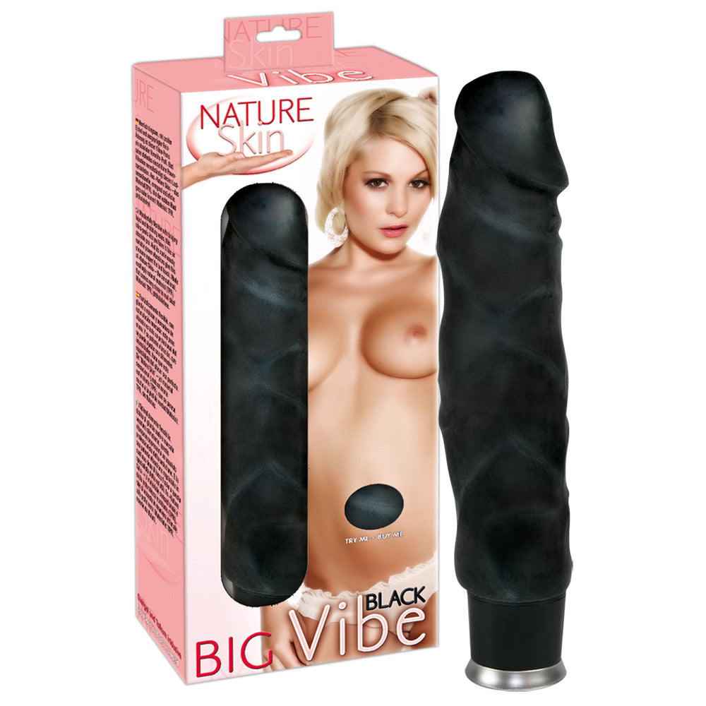 Nature Skin Big Vibe Black - Vibrador Realista