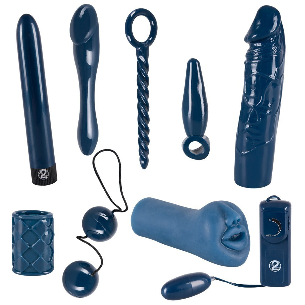 Midnight Blue Set - Kit de 9 Piezas You2Toys para Parejas