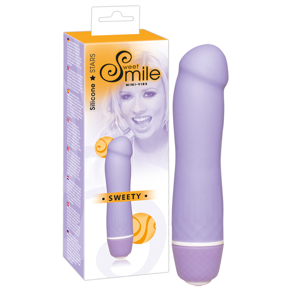 Sweet Smile Sweety - Minivibrador de Silicona con 7 Ritmos