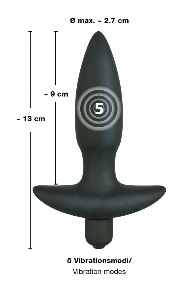 Black Velvets Vibr. Small Plug - Plug Anal Vibrador de Silicona