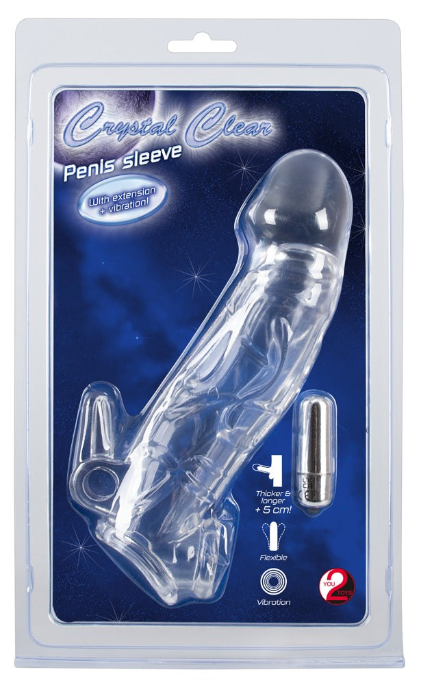 Chrystal Skin Penis Sleeve Vi - Funda Extensora Transparente con Vibración