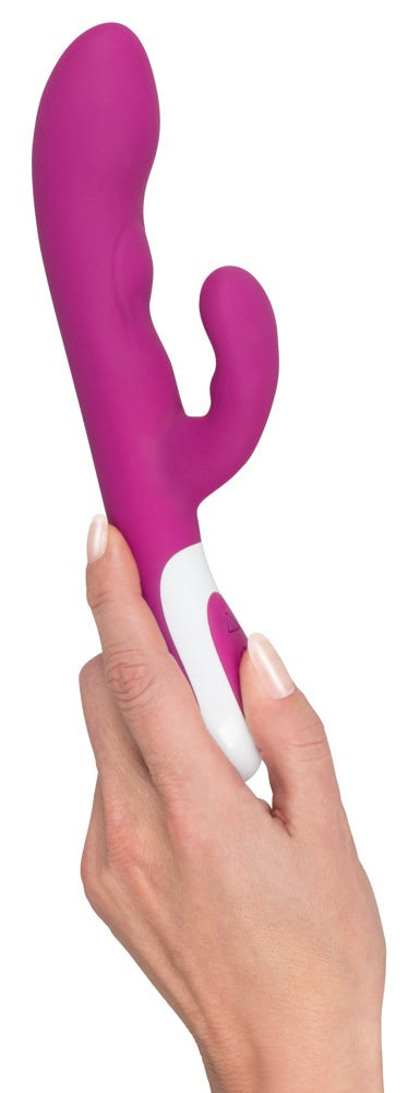 Javida Heating Vibe - Vibrador con Estimulador de Clítoris y Función de Calor