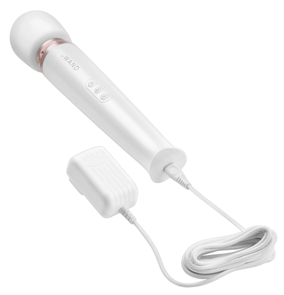 Le Wand Pearl White - Masajeador Vibrador Recargable de Lujo