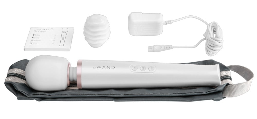 Le Wand Pearl White - Masajeador Vibrador Recargable de Lujo