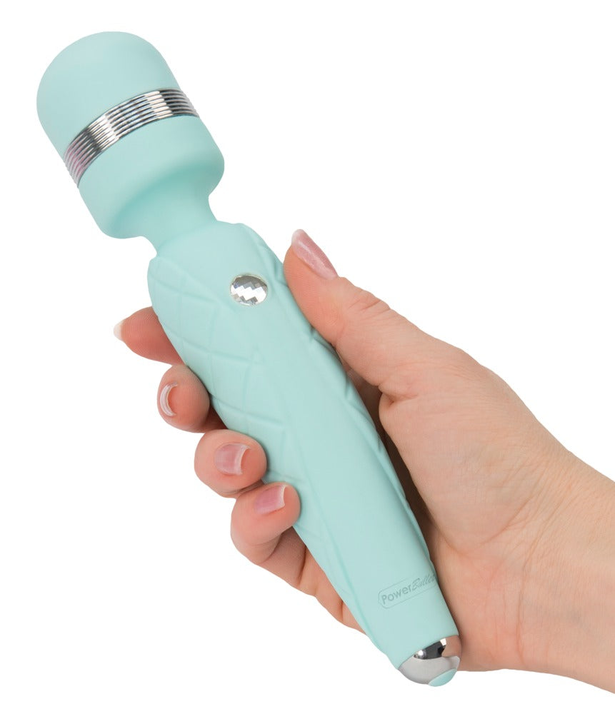 Pillow Talk Cheeky Teal - Masajeador Recargable con Cabezal Móvil