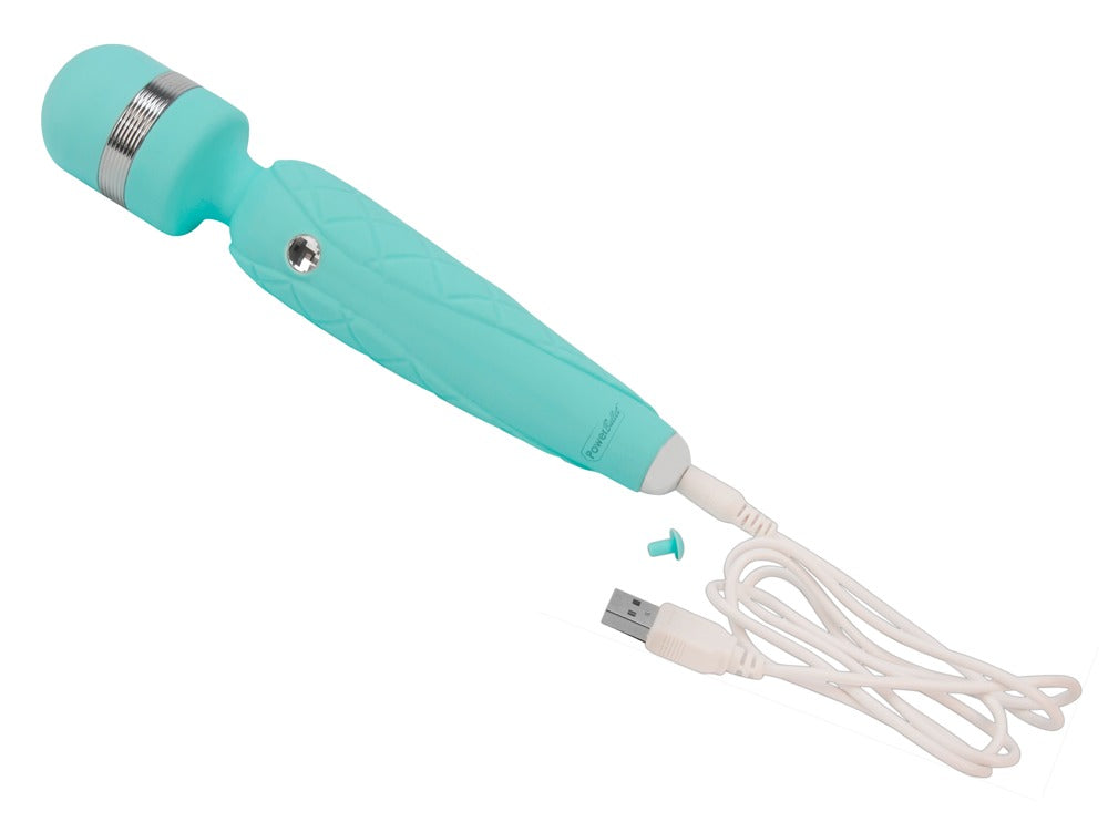 Pillow Talk Cheeky Teal - Masajeador Recargable con Cabezal Móvil