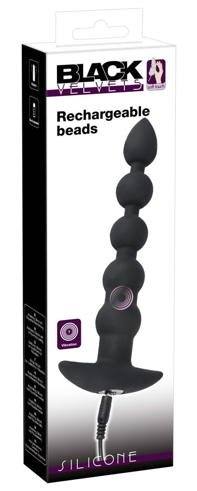 Black Velvets Rechargeable Bea - Plug Anal Vibrador con 7 Modos
