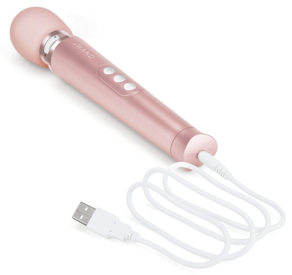 Le Wand Petite Rose Gold - Masajeador Vibrador Recargable Compacto