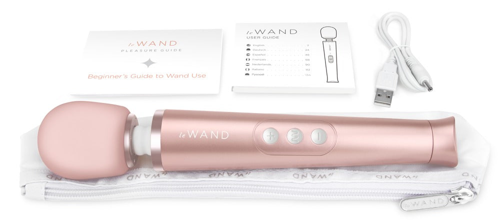 Le Wand Petite Rose Gold - Masajeador Vibrador Recargable Compacto