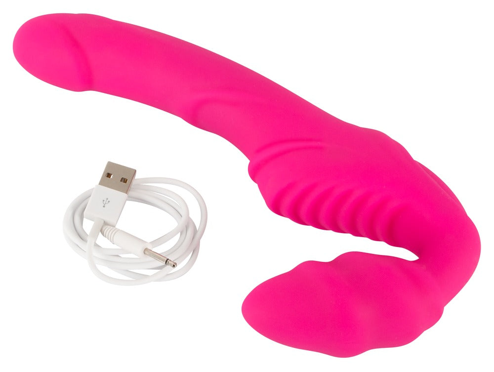 Vibrating Strapless Strap-On 2 - Vibrador Doble sin Arnés