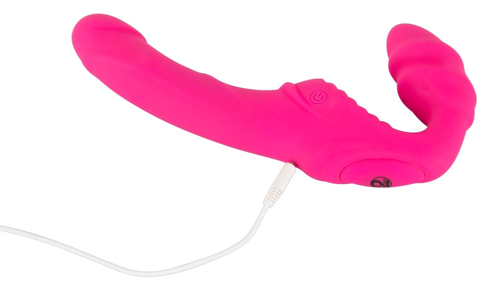 Vibrating Strapless Strap-On 2 - Vibrador Doble sin Arnés
