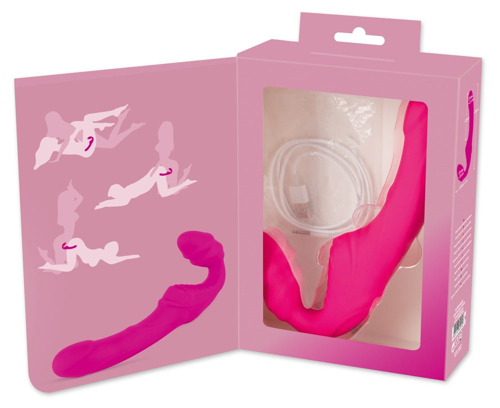 Vibrating Strapless Strap-On 2 - Vibrador Doble sin Arnés