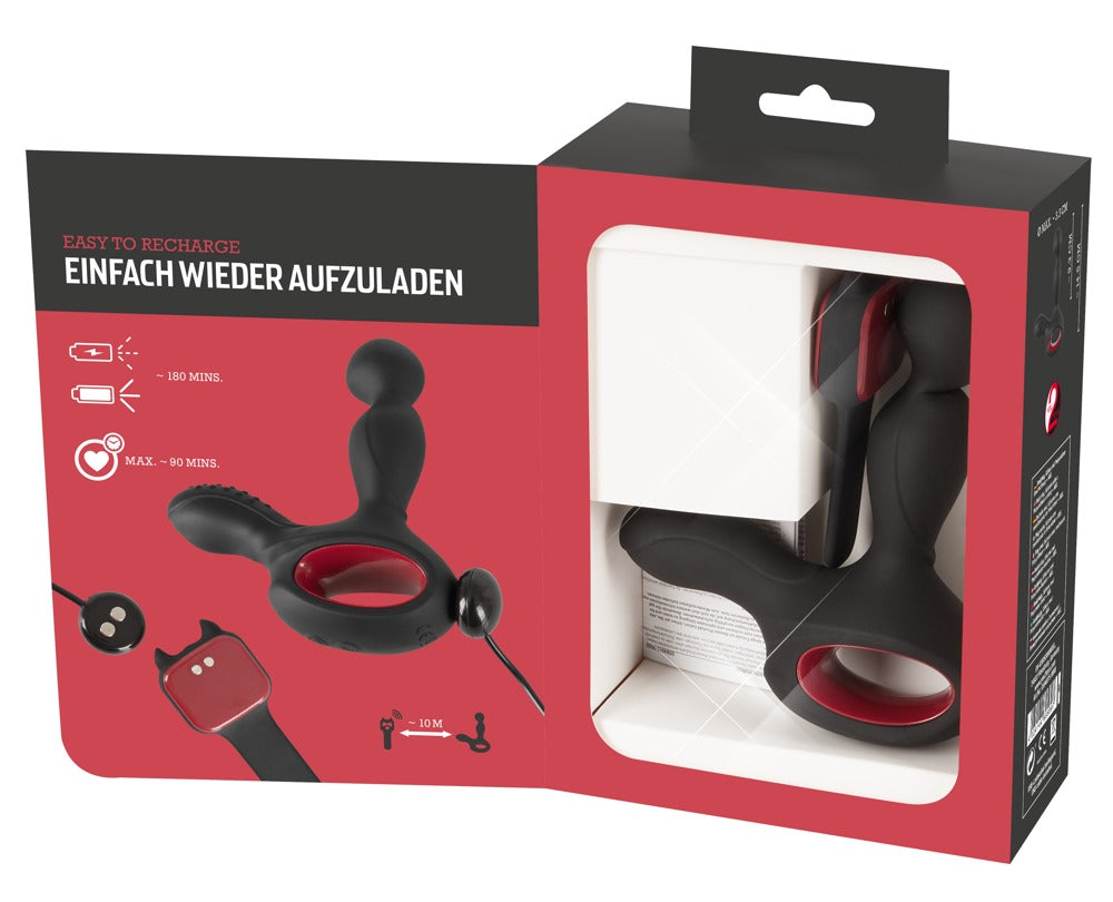 Silicone Prostate Plug You2Toys - Vibrador Anal con Calor y Rotación