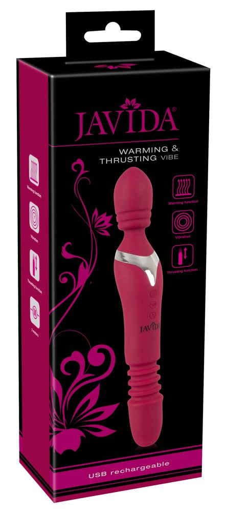 Javida Warming & Thrusting Vibrador Masajeador con Calentamiento