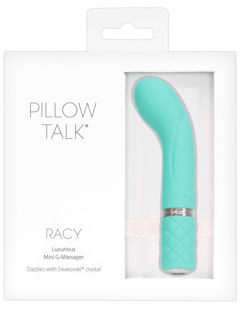 Pillow Talk Racy Teal - Vibrador Punto G con Motor PowerBullet