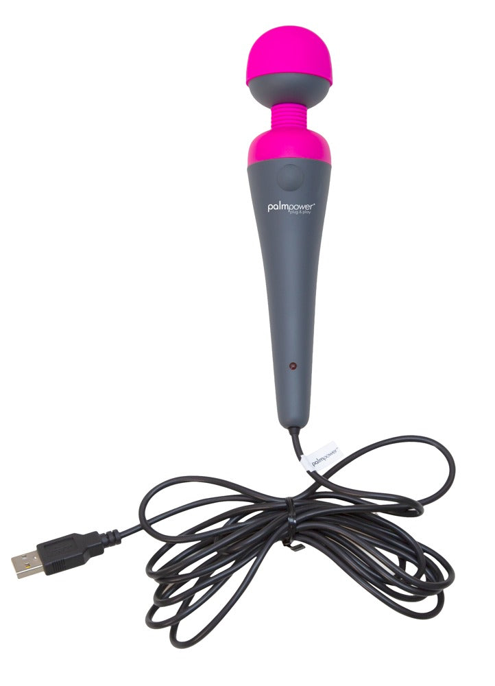 Palmpower Plug & Play - Masajeador de Vibraciones Intensas con Cabezal Extragrande