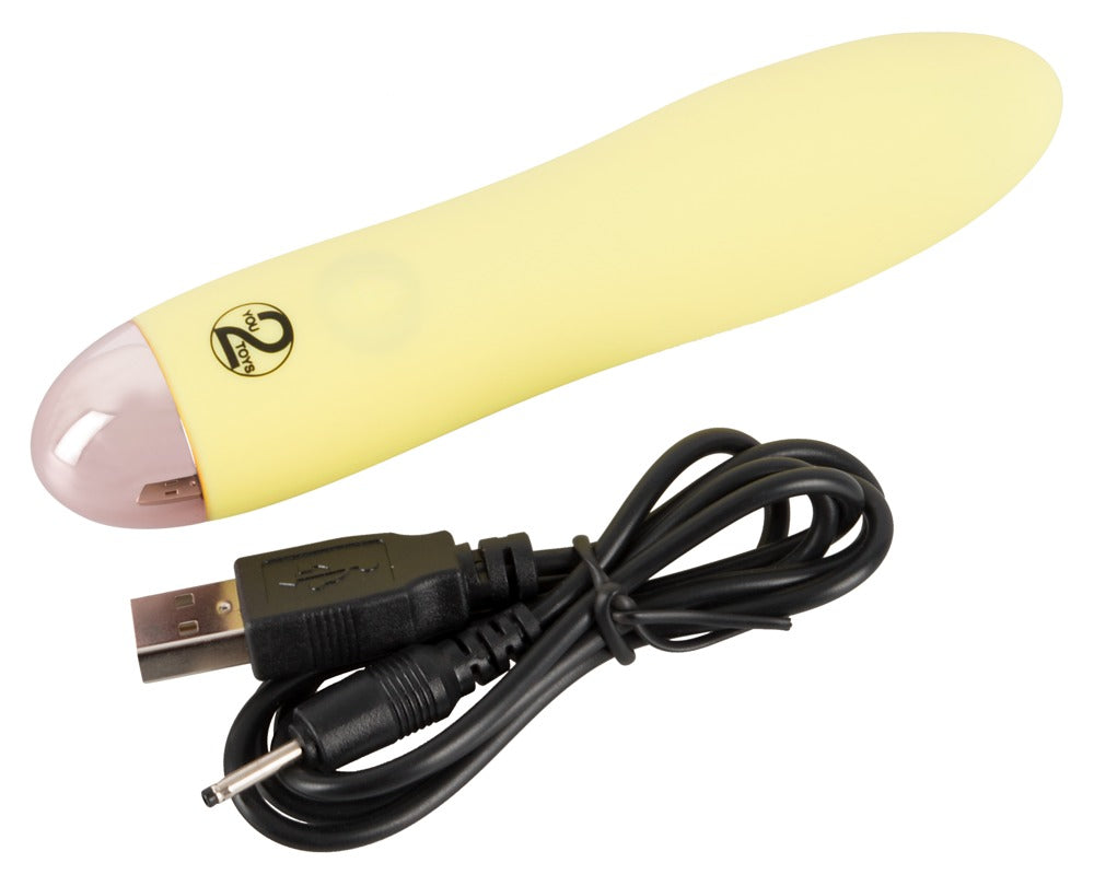 Cuties Mini Vibrador Amarillo - 7 Modos de Vibración Recargable