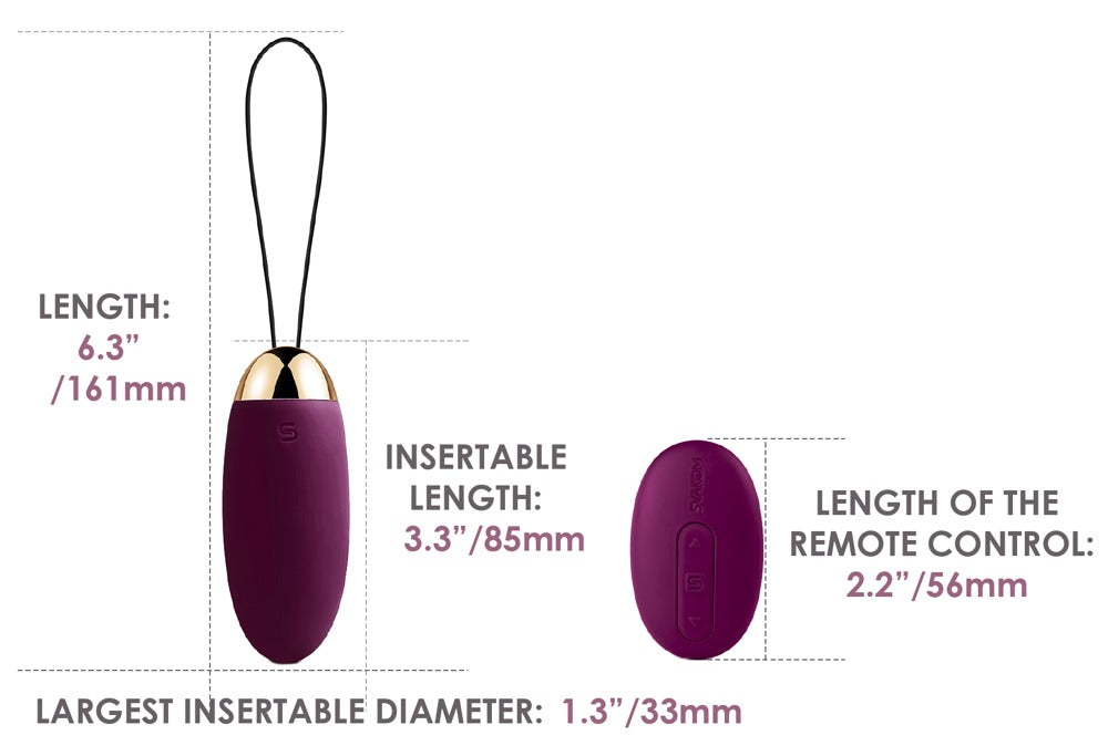 Elva Violet - Huevo Vibrador Recargable Svakom