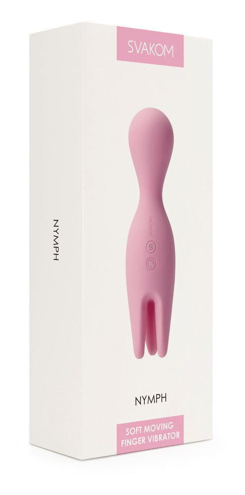 Svakom Nymph Pale Pink - Vibrador Externo con Dedos de Placer