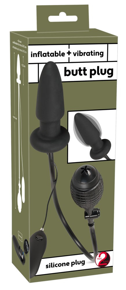 Plug Anal Vibrador Inflable You2Toys con Control Remoto