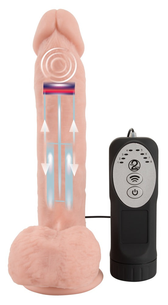 Medical Silicone Thrusting Vib - Vibrador Realista con Función de Empuje