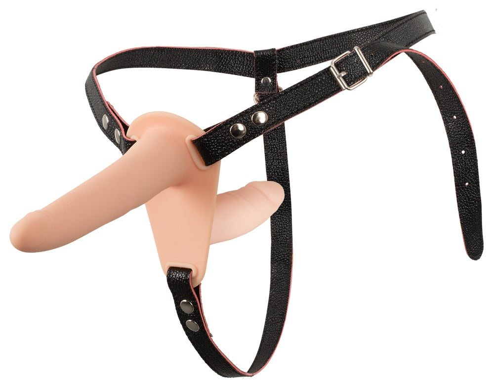 Vibrating Double Strap-On You2Toys - Arnés con Doble Consolador y Vibración