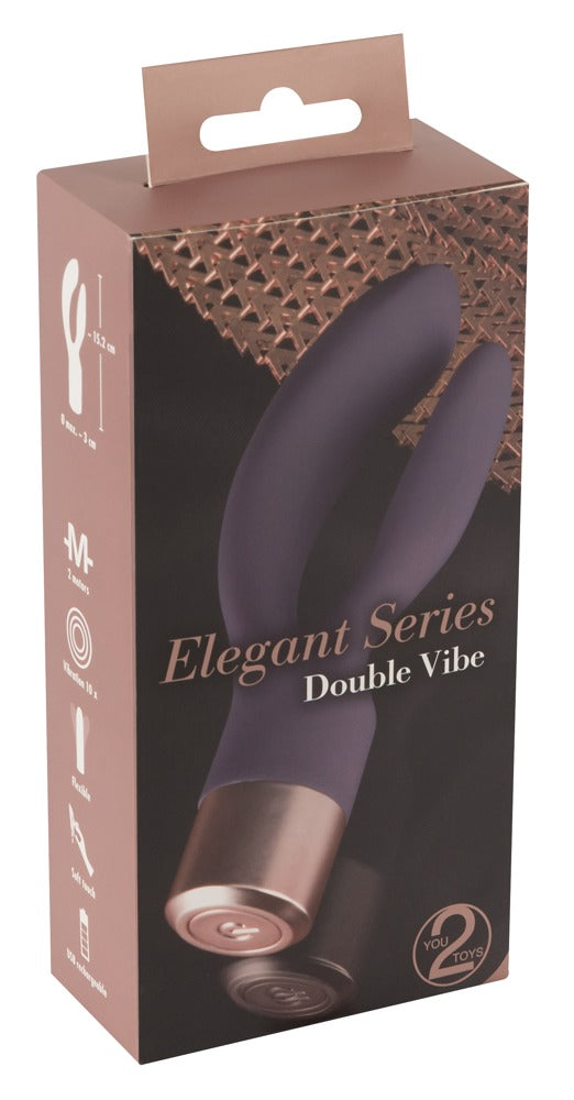 Elegant Vibrator Double Vibe - Vibrador Ergonómico Dual