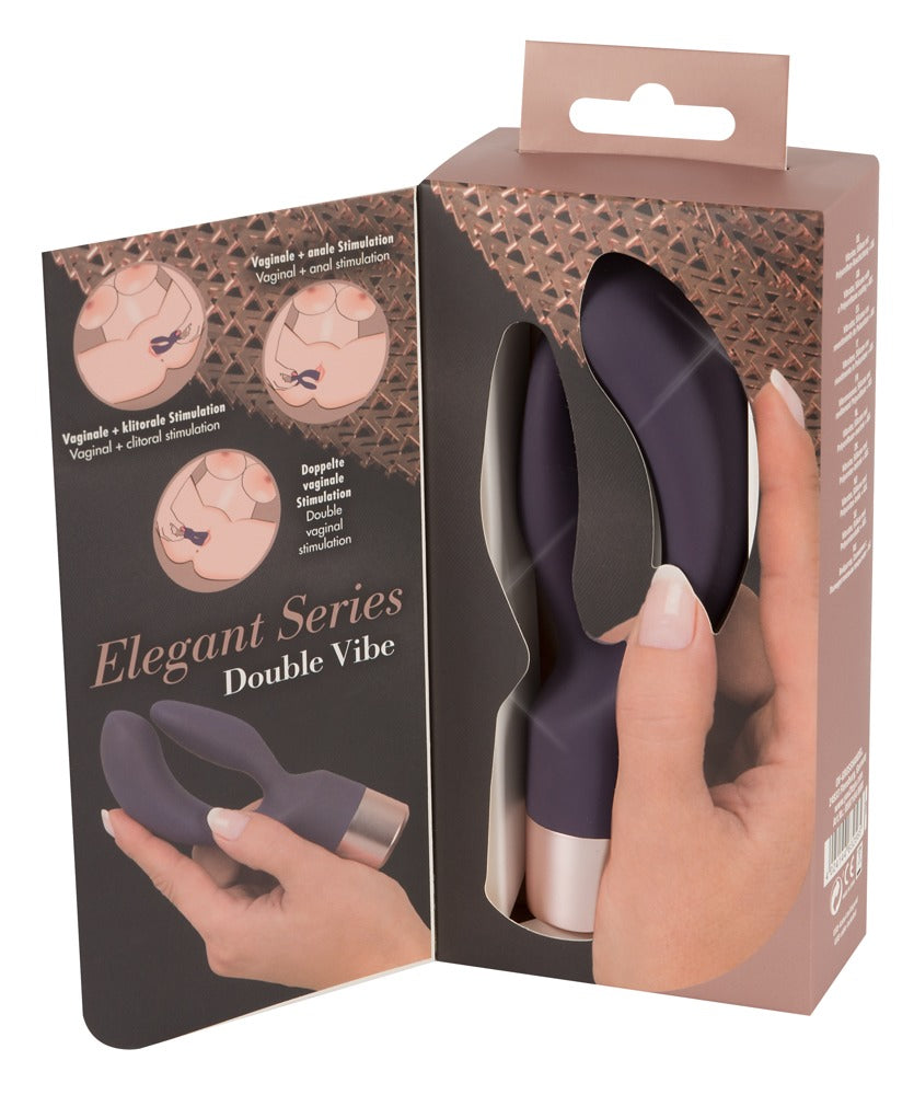 Elegant Vibrator Double Vibe - Vibrador Ergonómico Dual