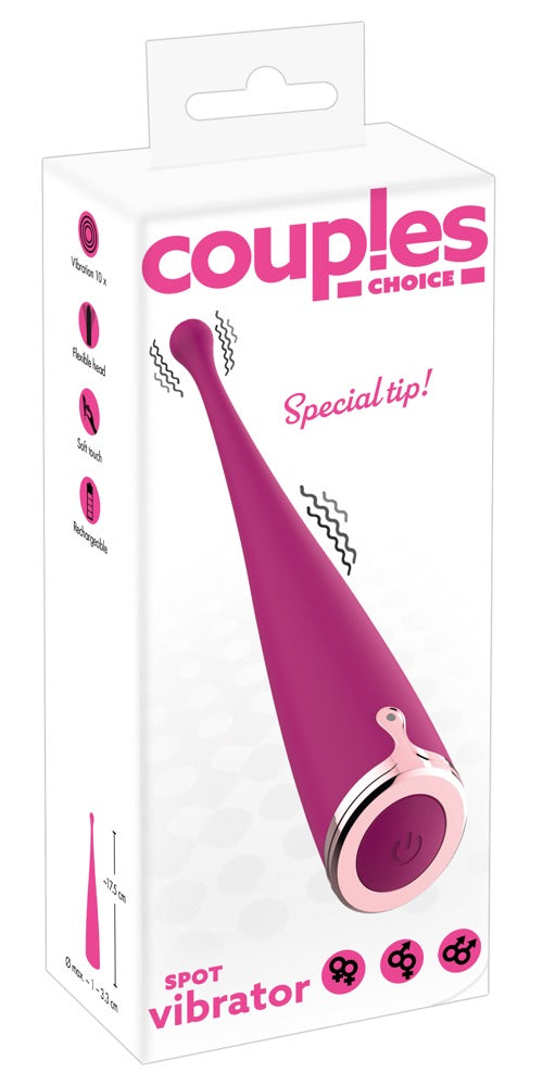Couples Choice Spot Vibrator - Vibrador de Precisión con 10 Modos