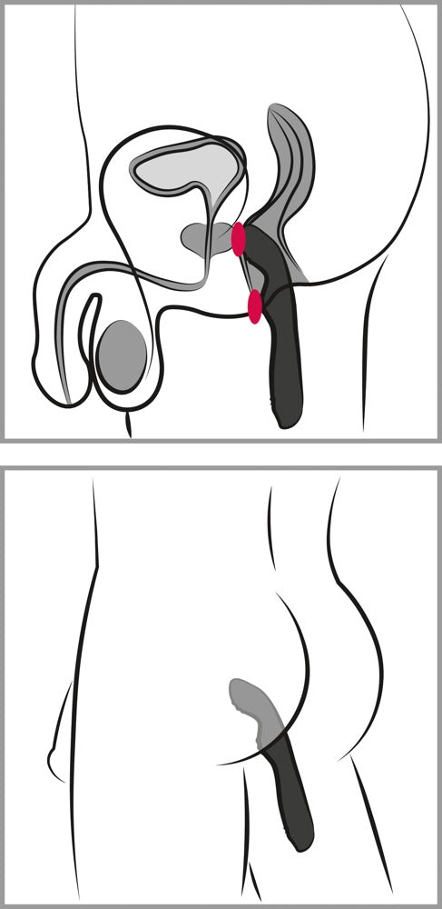 Rebel P-Spot Vibrator - Vibrador Anal con Punta Curvada y 7 Modos
