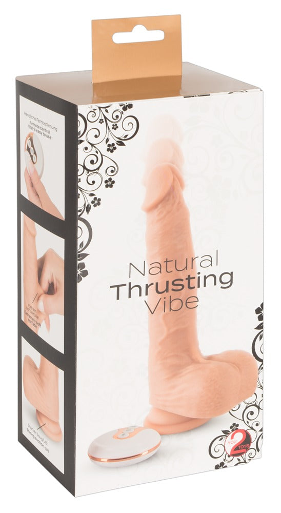 Natural Thrusting Vibe You2Toys - Vibrador con Empuje Automático y Control Remoto