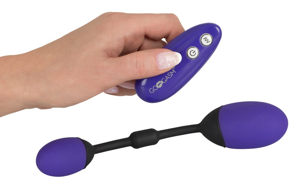 GoGasm Vibrating Pussy & Ass Balls - Bolas Chinas con Control Remoto