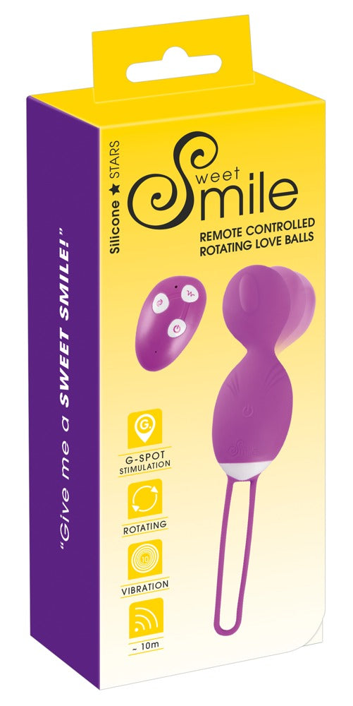 Sweet Smile Rotating Love Ball - Bola China Giratoria Recargable con Control Remoto